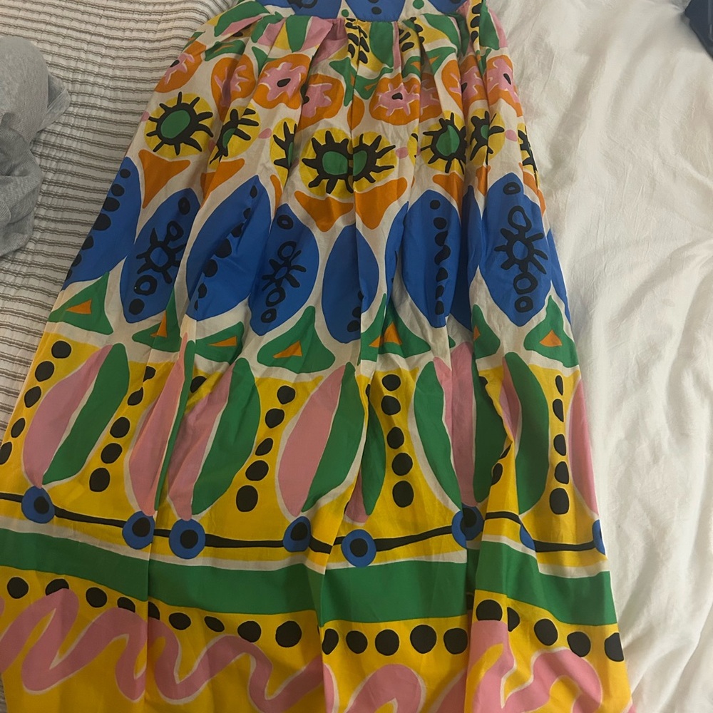 Zara Multicolor Pleated Skirt